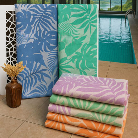 تصویر  حوله103*180دم‌تو ژاکارد هاوایی