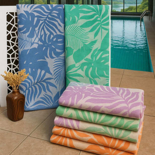 تصویر  حوله103*180دم‌تو ژاکارد هاوایی