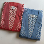 تصویر  حوله لباسی دوایکس لارج نخی طرح ژاکارد