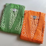 تصویر  حوله لباسی دوایکس لارج نخی طرح ژاکارد